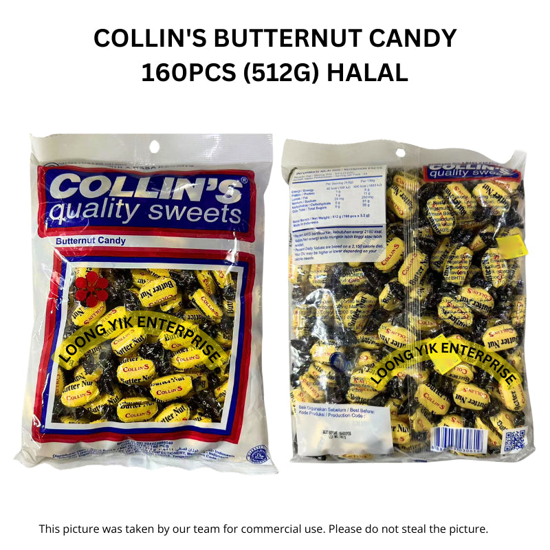 COLLIN'S BUTTERNUT CANDY 160PCS (512G) HALAL