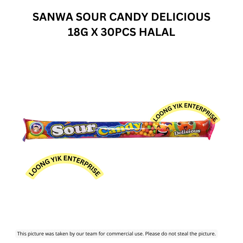 SANWA SOUR CANDY DELICIOUS 18G X 30PCS HALAL