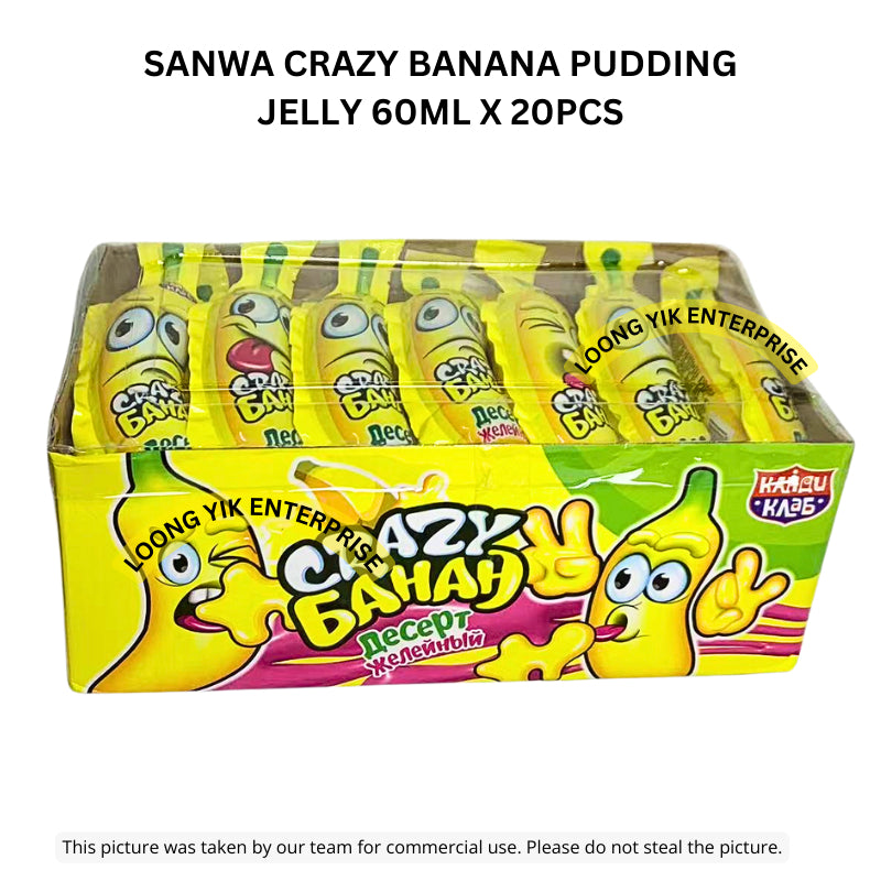 SANWA CRAZY BANANA PUDDING JELLY 60ML X 20PCS