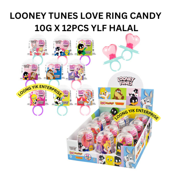 LOONEY TUNES LOVE RING CANDY 10G X 12PCS YLF HALAL