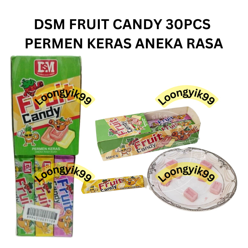 DSM FRUIT CANDY 30PCS PERMEN KERAS ANEKA RASA BUAH