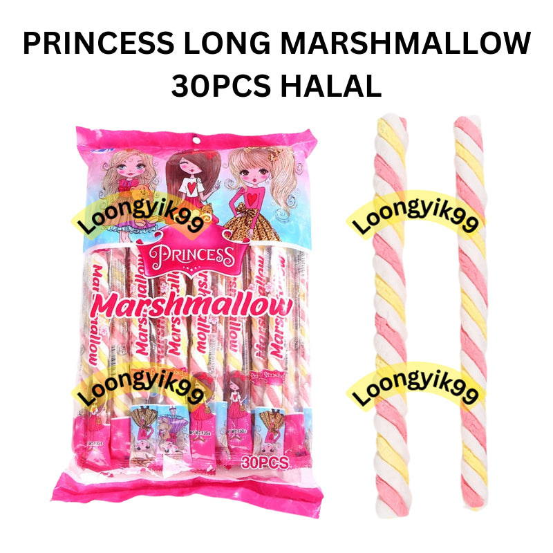 PRINCESS LONG MARSHMALLOW 30PCS HALAL