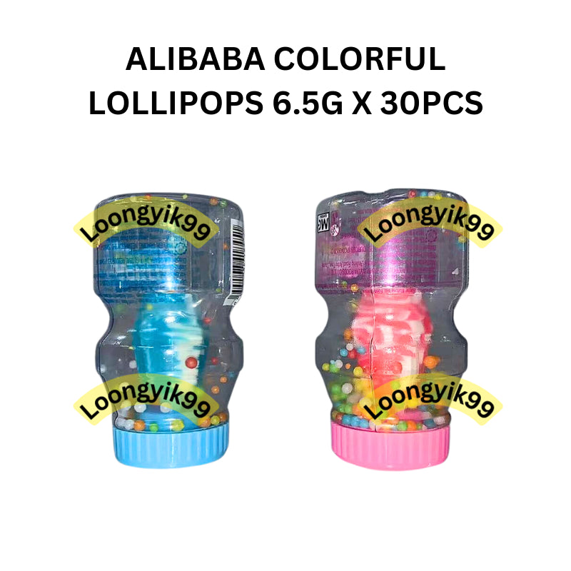 ALIBABA COLORFUL LOLLIPOPS 6.5G X 30PCS HALAL