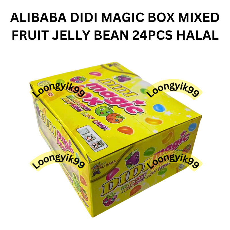 ALIBABA DIDI MAGIC BOX MIXED FRUIT JELLY BEAN 24PCS HALAL