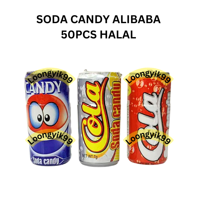 SODA CANDY ALIBABA 50PCS HALAL