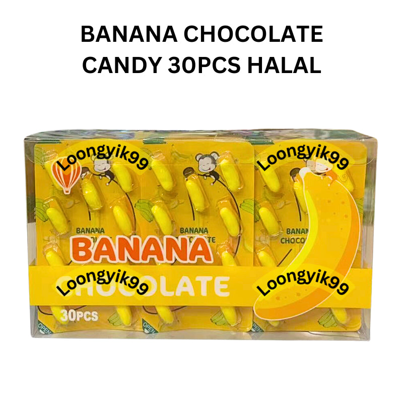 BANANA CHOCOLATE CANDY 30PCS HALAL