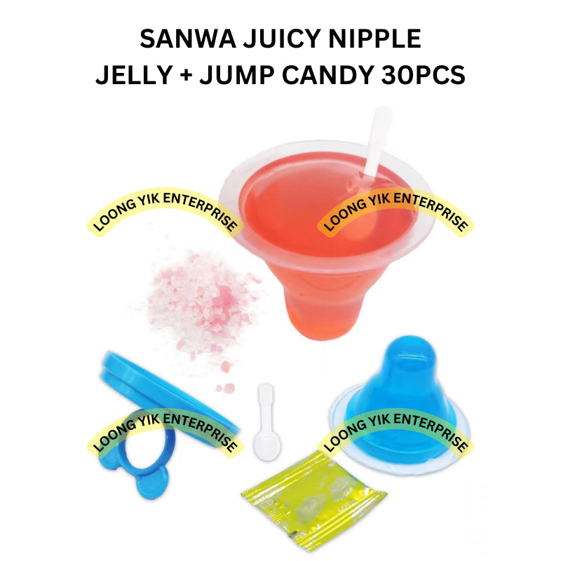 SANWA JUICY NIPPLE JELLY + JUMP CANDY 30PCS HALAL