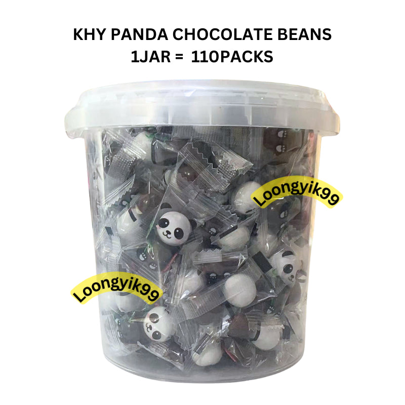 KHY PANDA CHOCOLATE / LUCKY CAT CHOCOLATE BEANS 110PCS HALAL