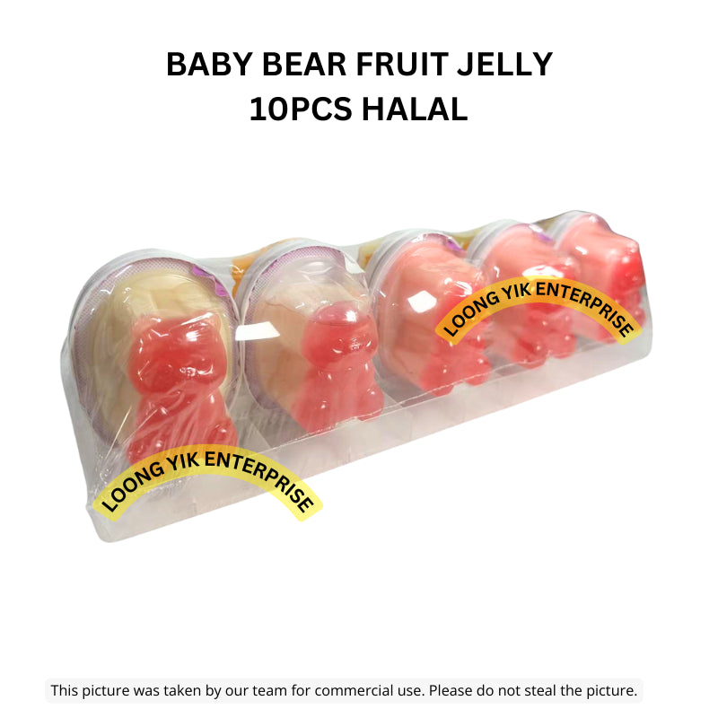 BABY BEAR FRUIT JELLY 10PCS HALAL