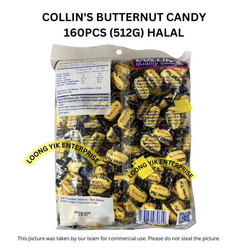 COLLIN'S BUTTERNUT CANDY 160PCS (512G) HALAL