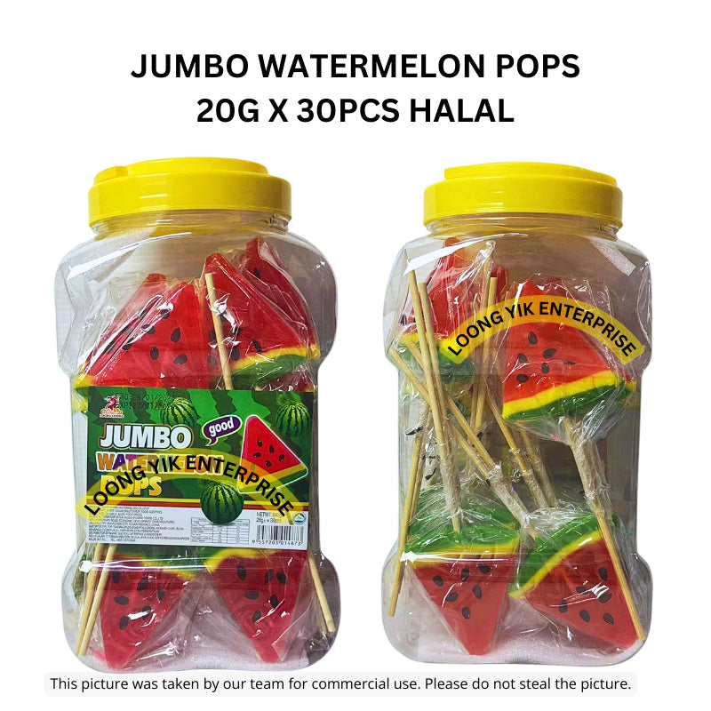 JUMBO WATERMELON POPS 20G X 30PCS HALAL