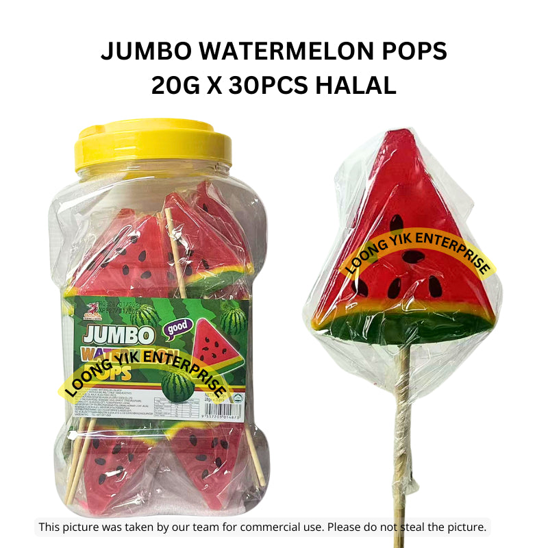 JUMBO WATERMELON POPS 20G X 30PCS HALAL