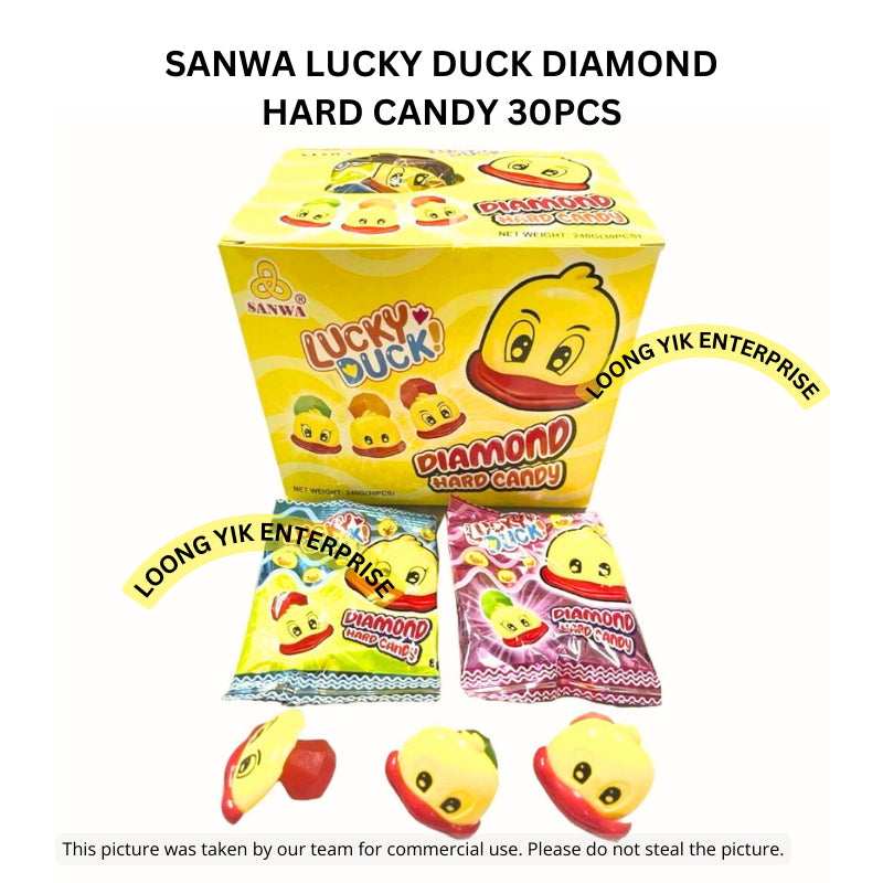 SANWA LUCKY DUCK DIAMOND HARD CANDY 30PCS