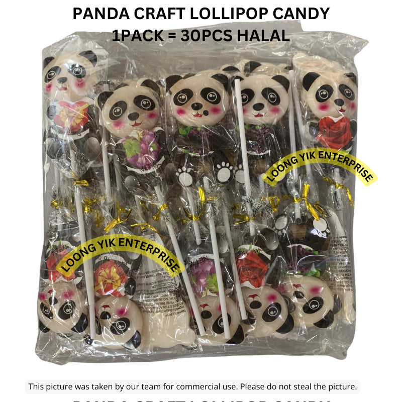 PANDA CRAFT LOLLIPOP CANDY 30PCS HALAL