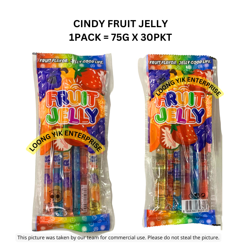 CINDY FRUIT JELLY 75G X 30PKT X 6PCS