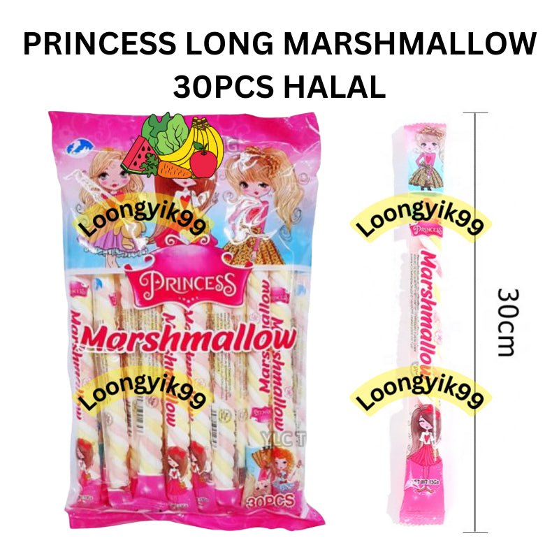 PRINCESS LONG MARSHMALLOW 30PCS HALAL