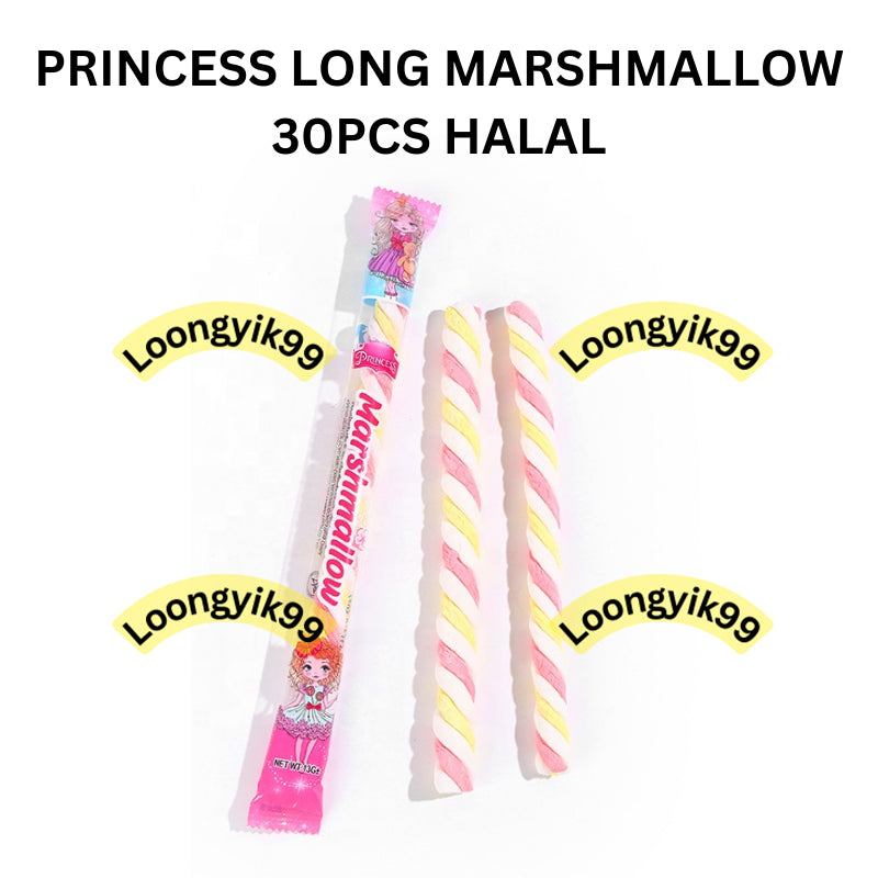 PRINCESS LONG MARSHMALLOW 30PCS HALAL