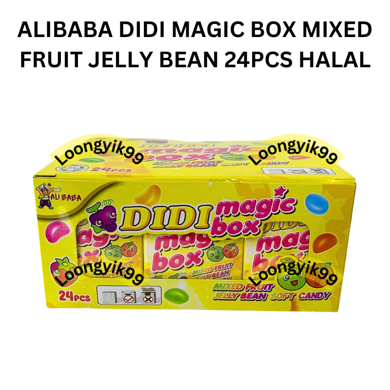 ALIBABA DIDI MAGIC BOX MIXED FRUIT JELLY BEAN 24PCS HALAL