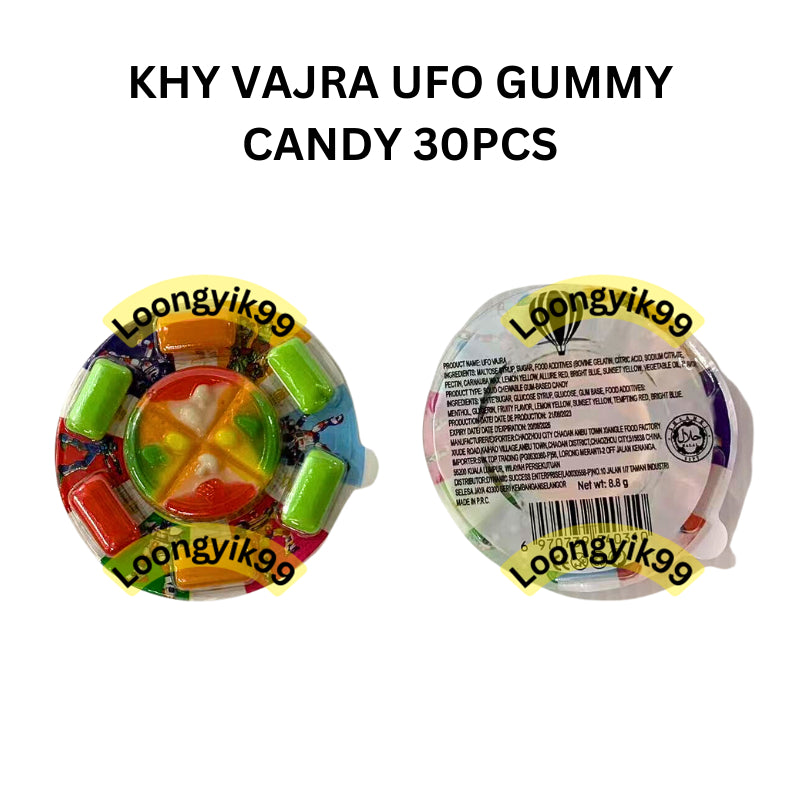 KHY VAJRA UFO GUMMY CANDY 30PCS