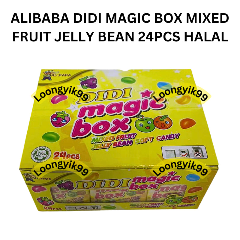 ALIBABA DIDI MAGIC BOX MIXED FRUIT JELLY BEAN 24PCS HALAL