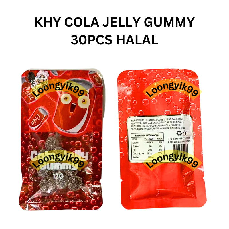 KHY COLA JELLY GUMMY 30PCS HALAL