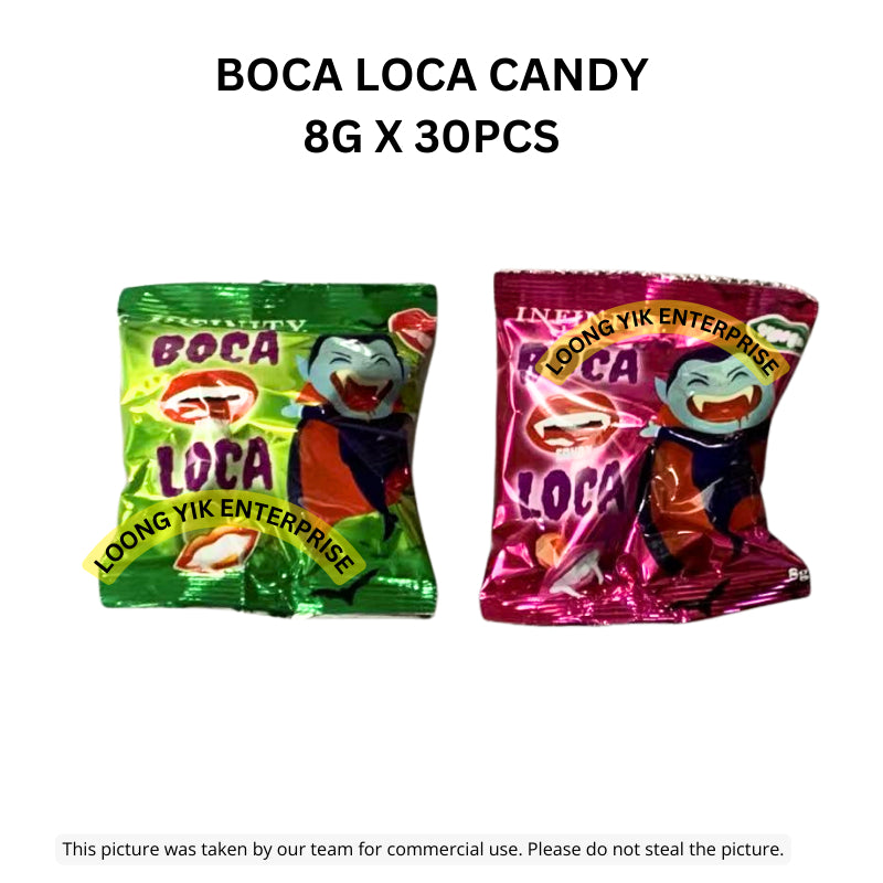 BOCA LOCA CANDY 8G X 30PCS HALAL