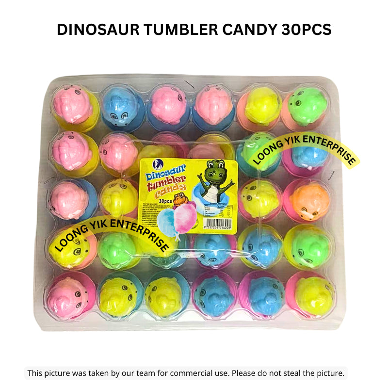 DINOSAUR TUMBLER CANDY 30PCS