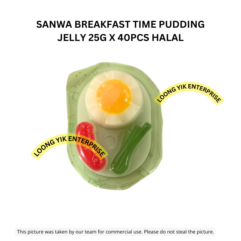 SANWA BREAKFAST TIME PUDDING JELLY 25G X 40PCS HALAL