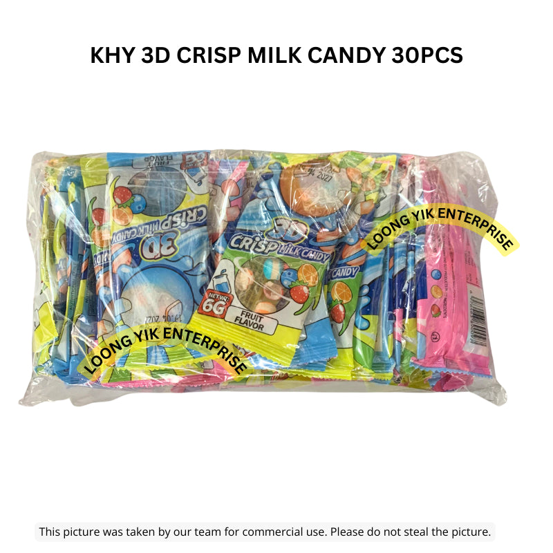 KHY 3D CRISP MILK CANDY 30PCS