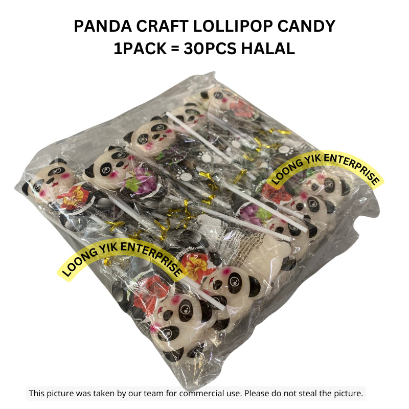 PANDA CRAFT LOLLIPOP CANDY 30PCS HALAL