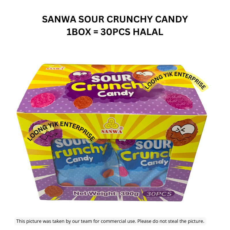 SANWA SOUR CRUNCHY CANDY 30PCS HALAL