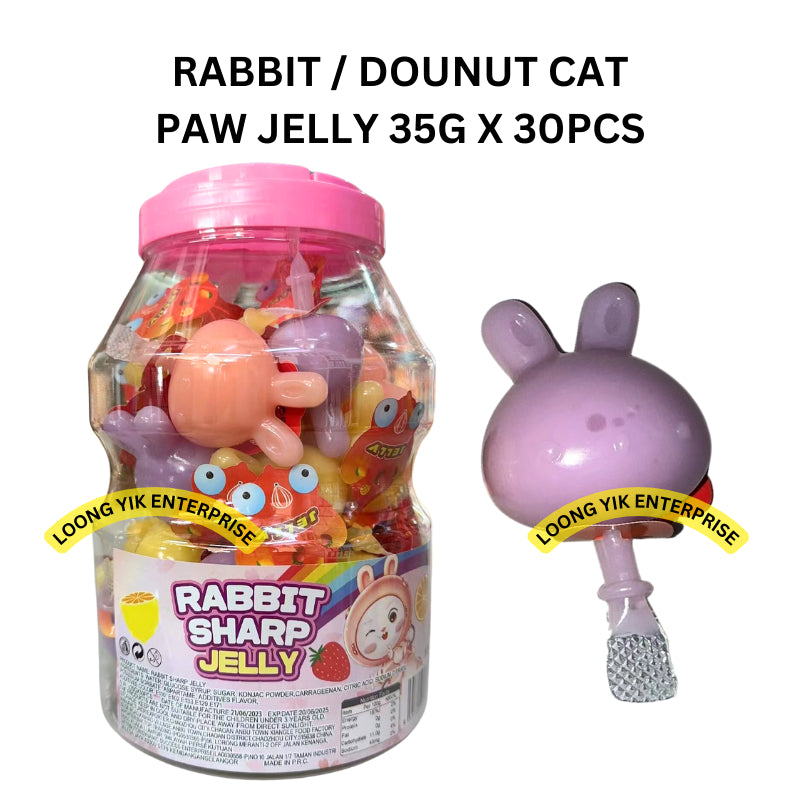 RABBIT DOUNUT CAT PAW JELLY 35G X 30PCS