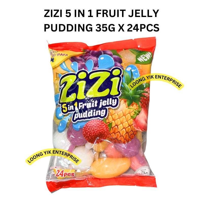 ZIZI 5 IN 1 FRUIT JELLY PUDDING 35G X 24PCS