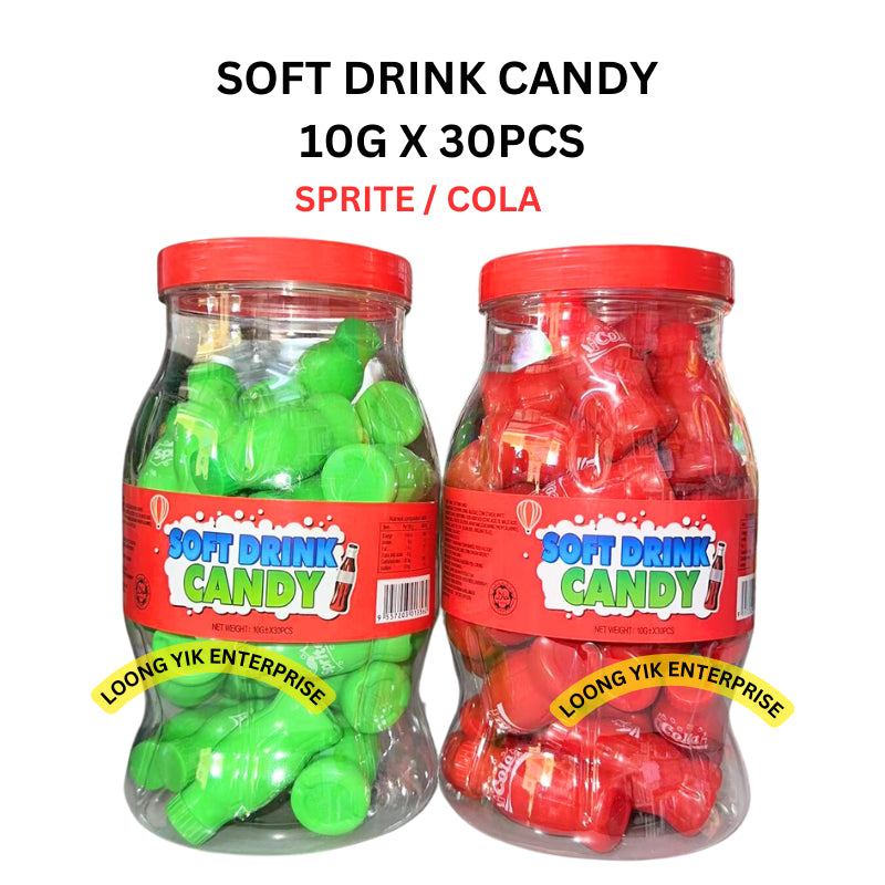 SOFT DRINK CANDY 10G X 30PCS SPRITE COLA HALAL