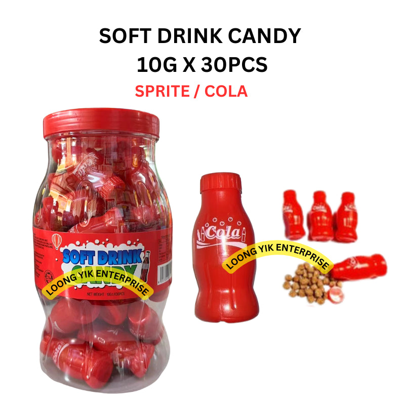 SOFT DRINK CANDY 10G X 30PCS SPRITE COLA HALAL