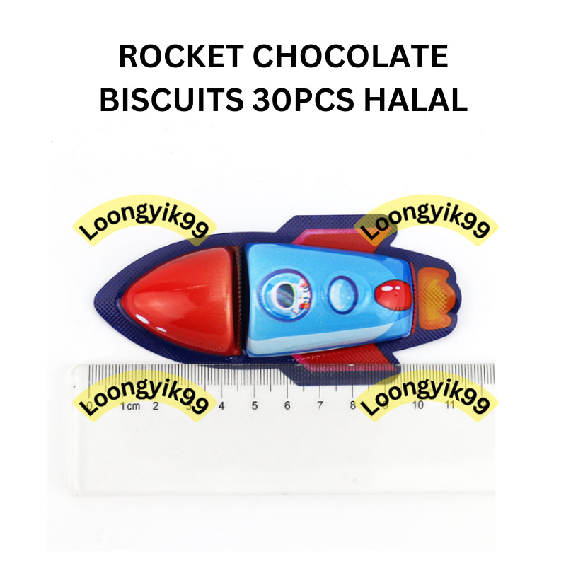 ROCKET CHOCOLATE BISCUITS 30PCS HALAL