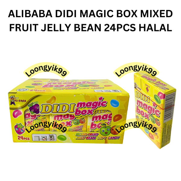 ALIBABA DIDI MAGIC BOX MIXED FRUIT JELLY BEAN 24PCS HALAL