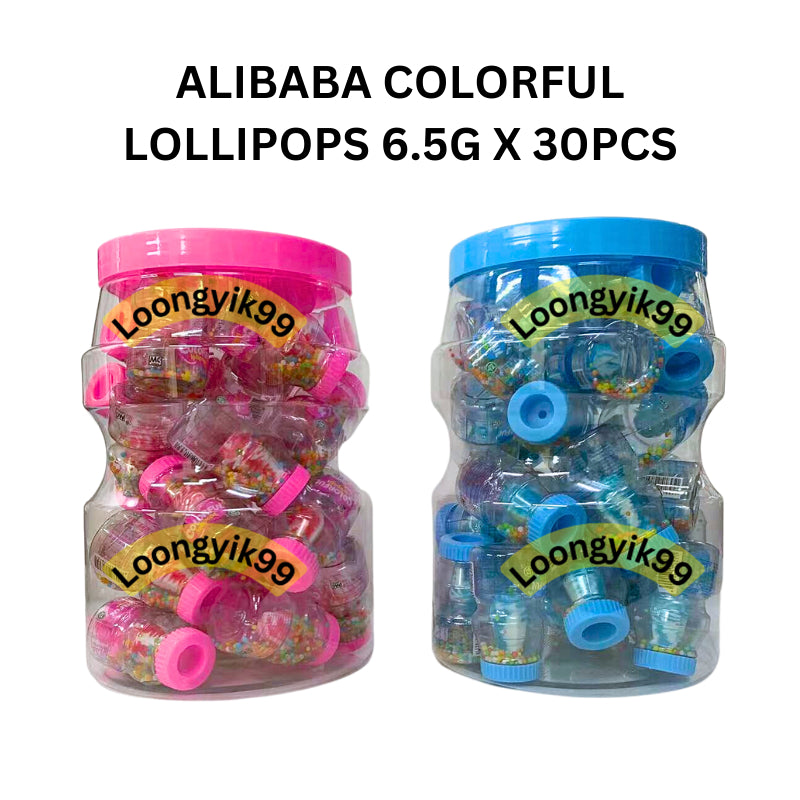 ALIBABA COLORFUL LOLLIPOPS 6.5G X 30PCS HALAL