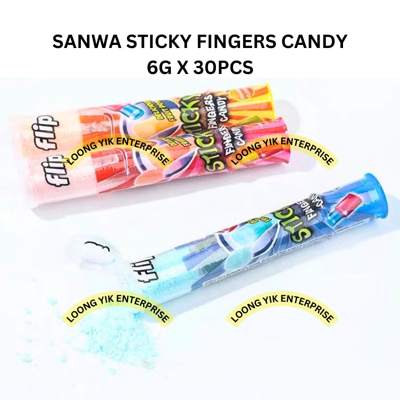 SANWA STICKY FINGERS CANDY 6G X 30PCS HALAL