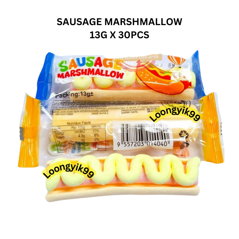 SAUSAGE MARSHMALLOW 13G X 30PCS HALAL