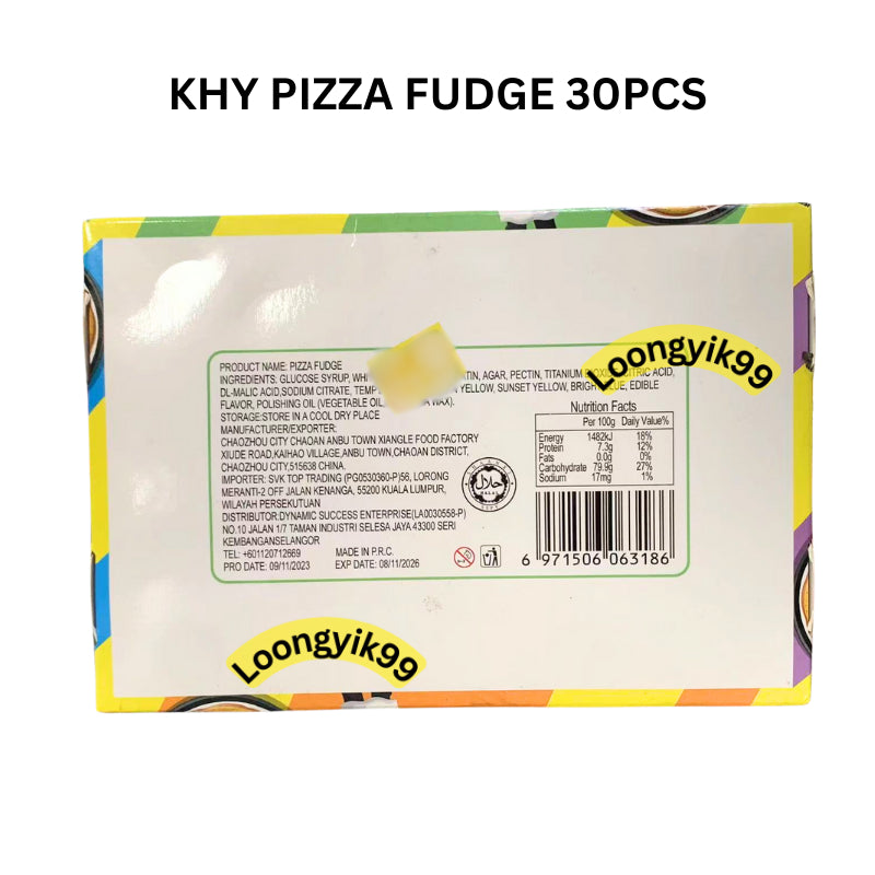 KHY PIZZA FUDGE GUMMY CANDY 30PCS HALAL