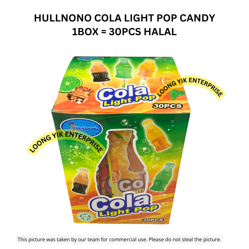 HULLNONO COLA LIGHT POP CANDY 30PCS HALAL