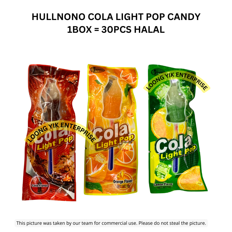 HULLNONO COLA LIGHT POP CANDY 30PCS HALAL