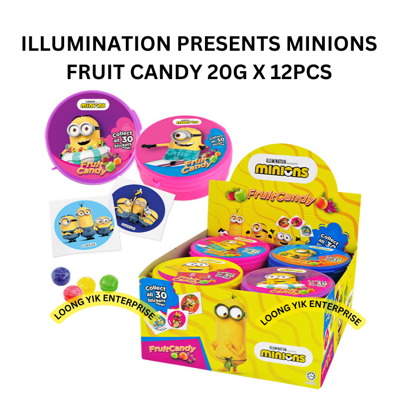 ILLUMINATION PRESENTS MINIONS FRUIT CANDY 20G X 12PCS