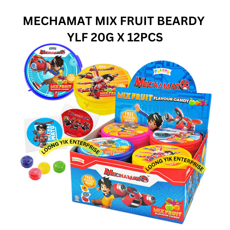 MECHAMAT MIX FRUIT BEARDY YLF 20G X 12PCS HALAL