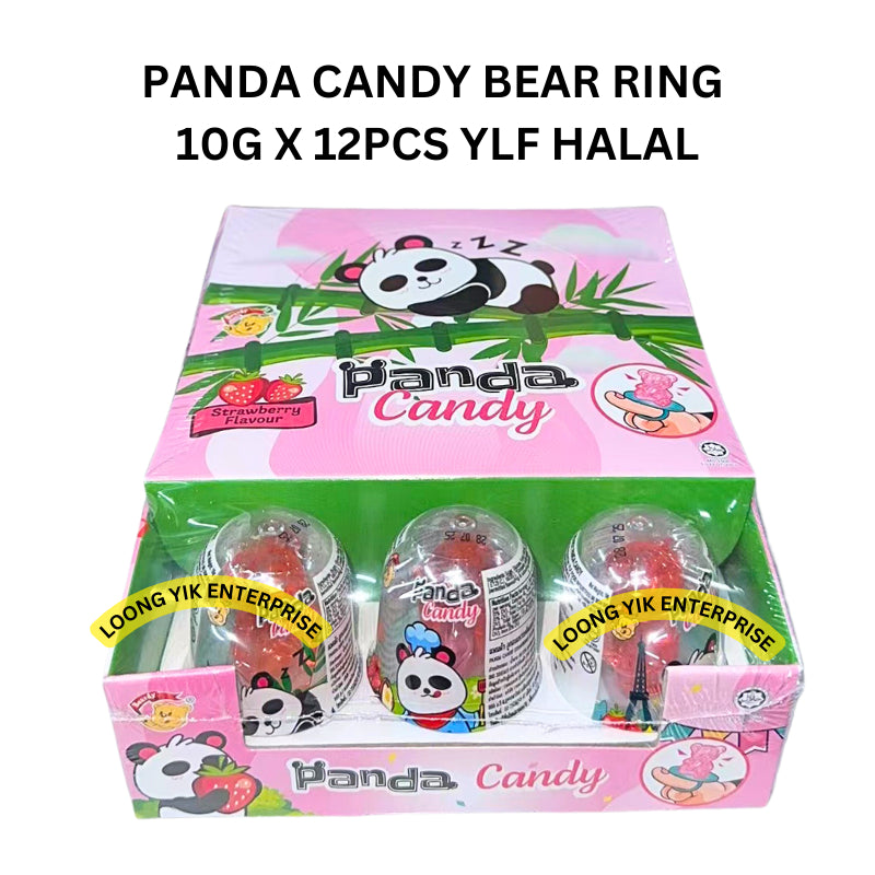 PANDA CANDY BEAR RING 10G X 12PCS YLF HALAL