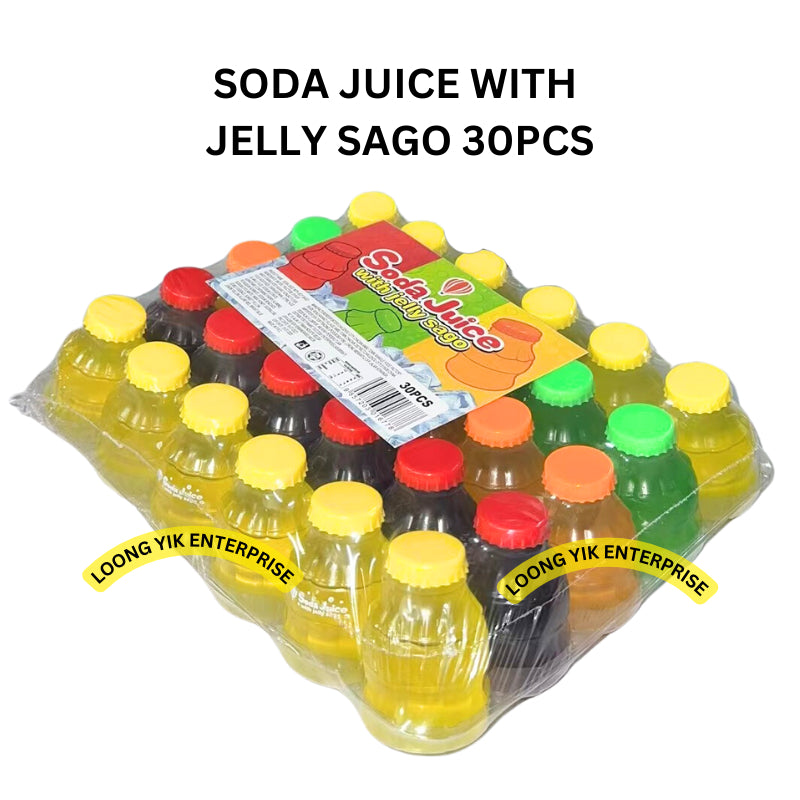 SODA JUICE WITH JELLY SAGO 30PCS HALAL