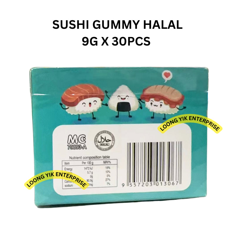 SUSHI GUMMY 9G X 30PCS HALAL