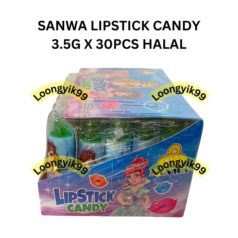 SANWA LIPSTICK CANDY 3.5G X 30PCS HALAL