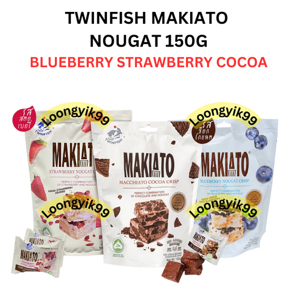 TWINFISH MAKIATO NOUGAT COCOA BLUEBERRY STRAWBERRY 150G